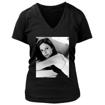 Minnie Driver Women's Deep V-Neck TShirt