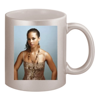 Alicia Keys 11oz Metallic Silver Mug