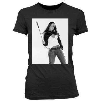 Alicia Keys Women's Junior Cut Crewneck T-Shirt