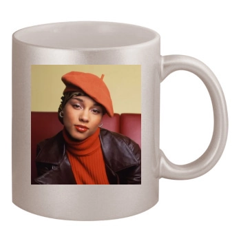 Alicia Keys 11oz Metallic Silver Mug