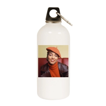 Alicia Keys White Water Bottle With Carabiner