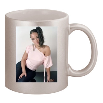 Alicia Keys 11oz Metallic Silver Mug