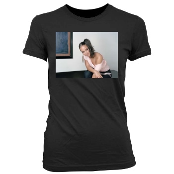 Alicia Keys Women's Junior Cut Crewneck T-Shirt