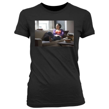 Alicia Keys Women's Junior Cut Crewneck T-Shirt