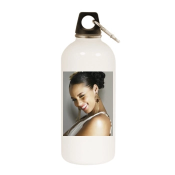 Alicia Keys White Water Bottle With Carabiner