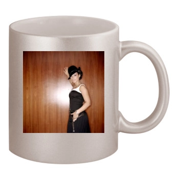 Alicia Keys 11oz Metallic Silver Mug