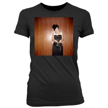 Alicia Keys Women's Junior Cut Crewneck T-Shirt