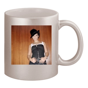 Alicia Keys 11oz Metallic Silver Mug