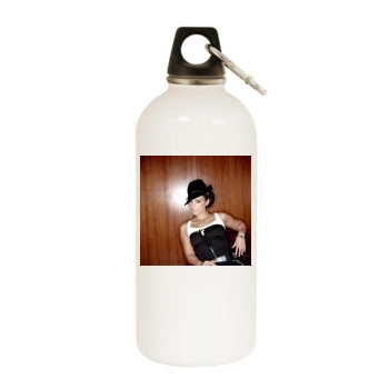 Alicia Keys White Water Bottle With Carabiner