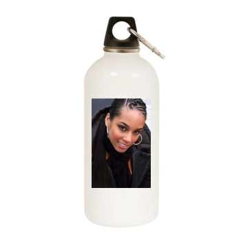 Alicia Keys White Water Bottle With Carabiner