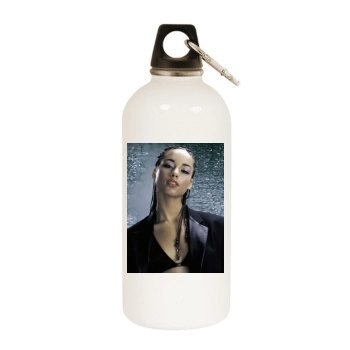 Alicia Keys White Water Bottle With Carabiner