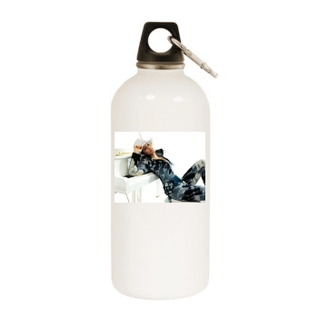 Alicia Keys White Water Bottle With Carabiner