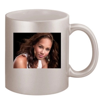 Alicia Keys 11oz Metallic Silver Mug