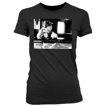 Alicia Keys Women's Junior Cut Crewneck T-Shirt