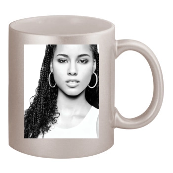 Alicia Keys 11oz Metallic Silver Mug