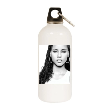 Alicia Keys White Water Bottle With Carabiner