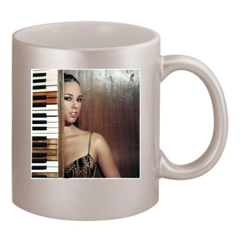 Alicia Keys 11oz Metallic Silver Mug