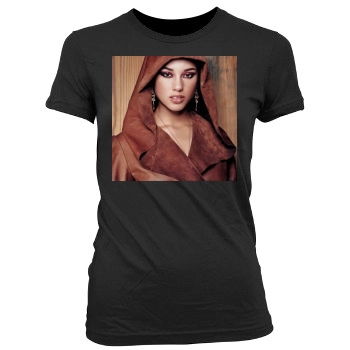 Alicia Keys Women's Junior Cut Crewneck T-Shirt