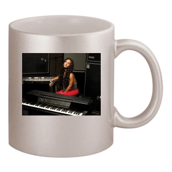 Alicia Keys 11oz Metallic Silver Mug