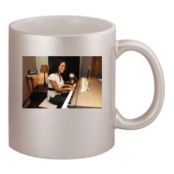 Alicia Keys 11oz Metallic Silver Mug