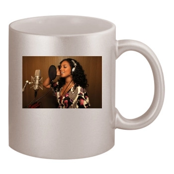 Alicia Keys 11oz Metallic Silver Mug