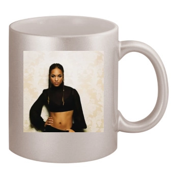 Alicia Keys 11oz Metallic Silver Mug