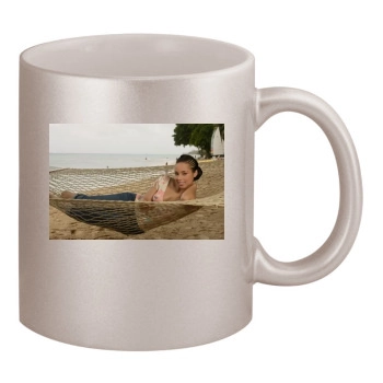 Alicia Keys 11oz Metallic Silver Mug