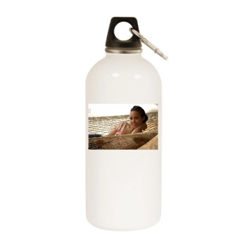 Alicia Keys White Water Bottle With Carabiner