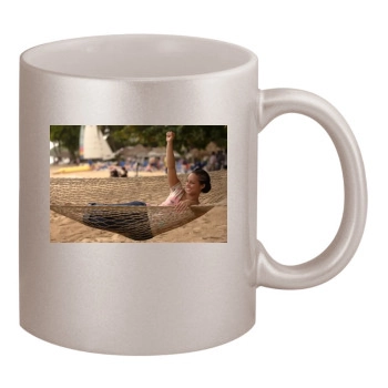 Alicia Keys 11oz Metallic Silver Mug