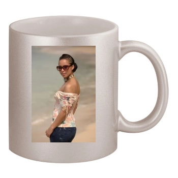 Alicia Keys 11oz Metallic Silver Mug