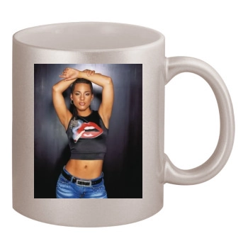 Alicia Keys 11oz Metallic Silver Mug