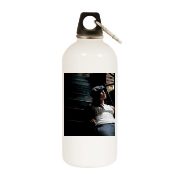 Alicia Keys White Water Bottle With Carabiner