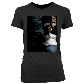 Alicia Keys Women's Junior Cut Crewneck T-Shirt