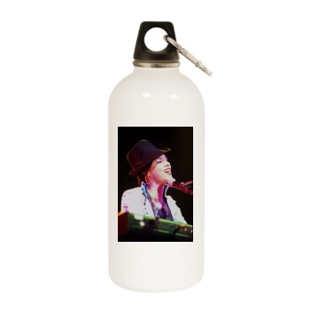 Alicia Keys White Water Bottle With Carabiner