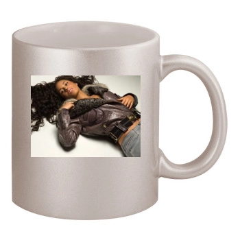 Alicia Keys 11oz Metallic Silver Mug