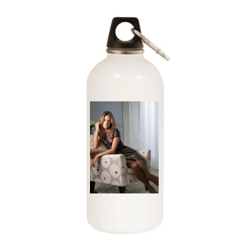 Alessandra Ambrosio White Water Bottle With Carabiner