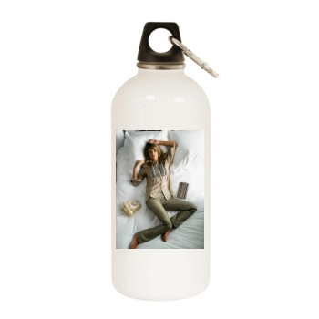 Alessandra Ambrosio White Water Bottle With Carabiner