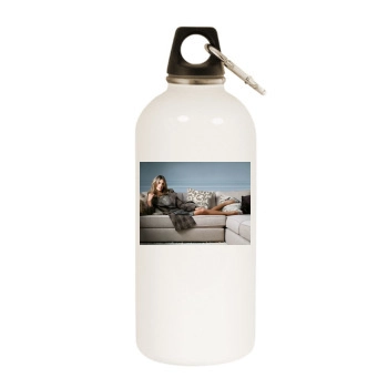 Alessandra Ambrosio White Water Bottle With Carabiner