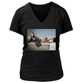 Alessandra Ambrosio Women's Deep V-Neck TShirt