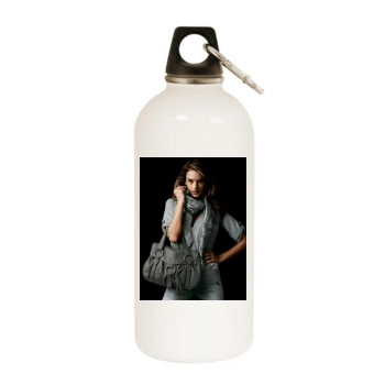 Alessandra Ambrosio White Water Bottle With Carabiner