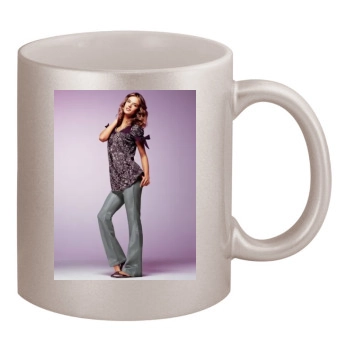 Alessandra Ambrosio 11oz Metallic Silver Mug