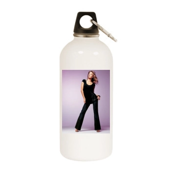 Alessandra Ambrosio White Water Bottle With Carabiner