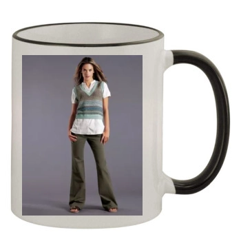 Alessandra Ambrosio 11oz Colored Rim & Handle Mug