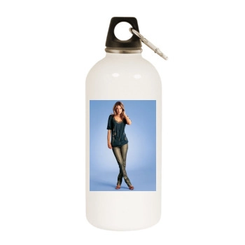 Alessandra Ambrosio White Water Bottle With Carabiner