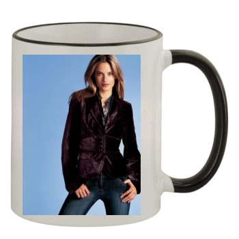 Alessandra Ambrosio 11oz Colored Rim & Handle Mug