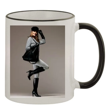 Alessandra Ambrosio 11oz Colored Rim & Handle Mug