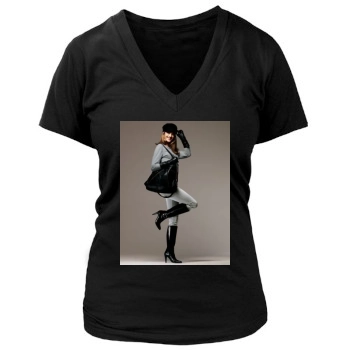 Alessandra Ambrosio Women's Deep V-Neck TShirt