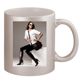 Alessandra Ambrosio 11oz Metallic Silver Mug