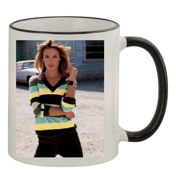 Alessandra Ambrosio 11oz Colored Rim & Handle Mug