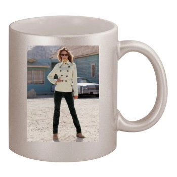 Alessandra Ambrosio 11oz Metallic Silver Mug